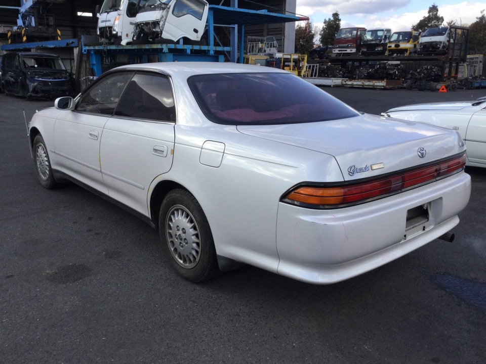 # 即決 H8年 マーク2 マークⅡ GX90 シート カバー 7枚セット 白レース 中古 [ZNo:31023438]