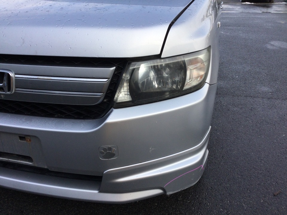 モビリオ スパイク 後期(GK1) 純正 取付OK フロントバンパー リップスポイラー付 NH624P K023015 モビリオ スパイク バンパーの通販