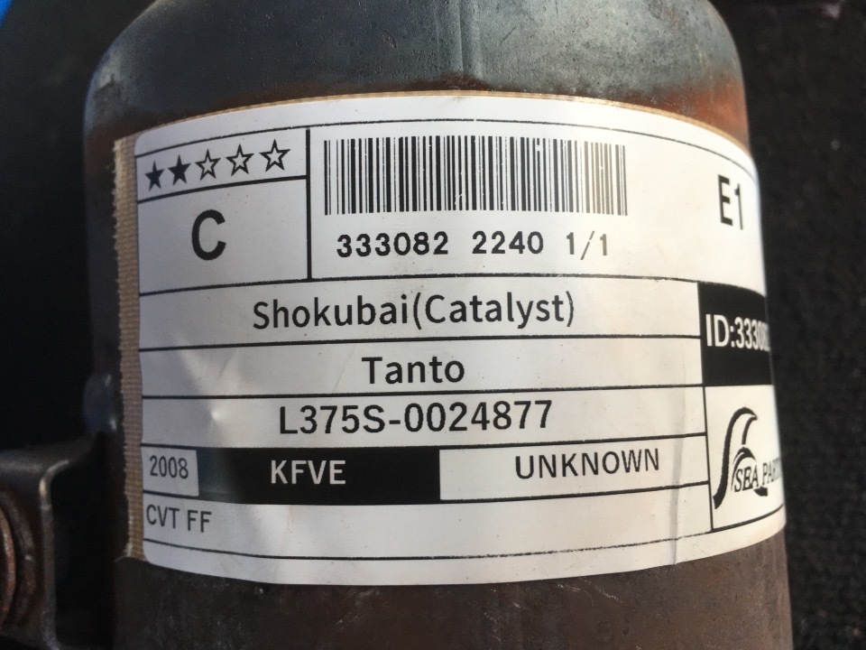 L375S タント 触媒 タント L375S 触媒 エキマニ 純正 O2センサー