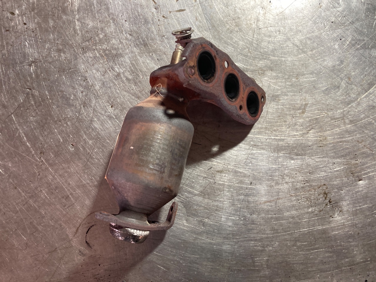 ダイハツ 触媒 キャタライザー 素材用 ダイハツ純正 エキマニ2個セット