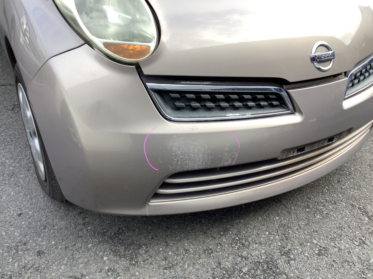 AK12 マーチ 12SR KY0⁄シルバー フロントバンパー フロントリップ